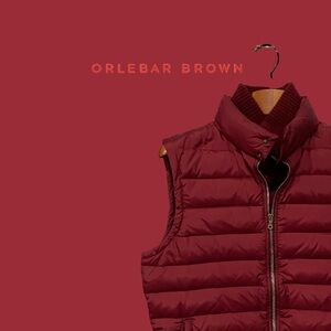 Orlebar Brown Down Puffer Vest - Red